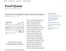Tablet Screenshot of excelquant.com